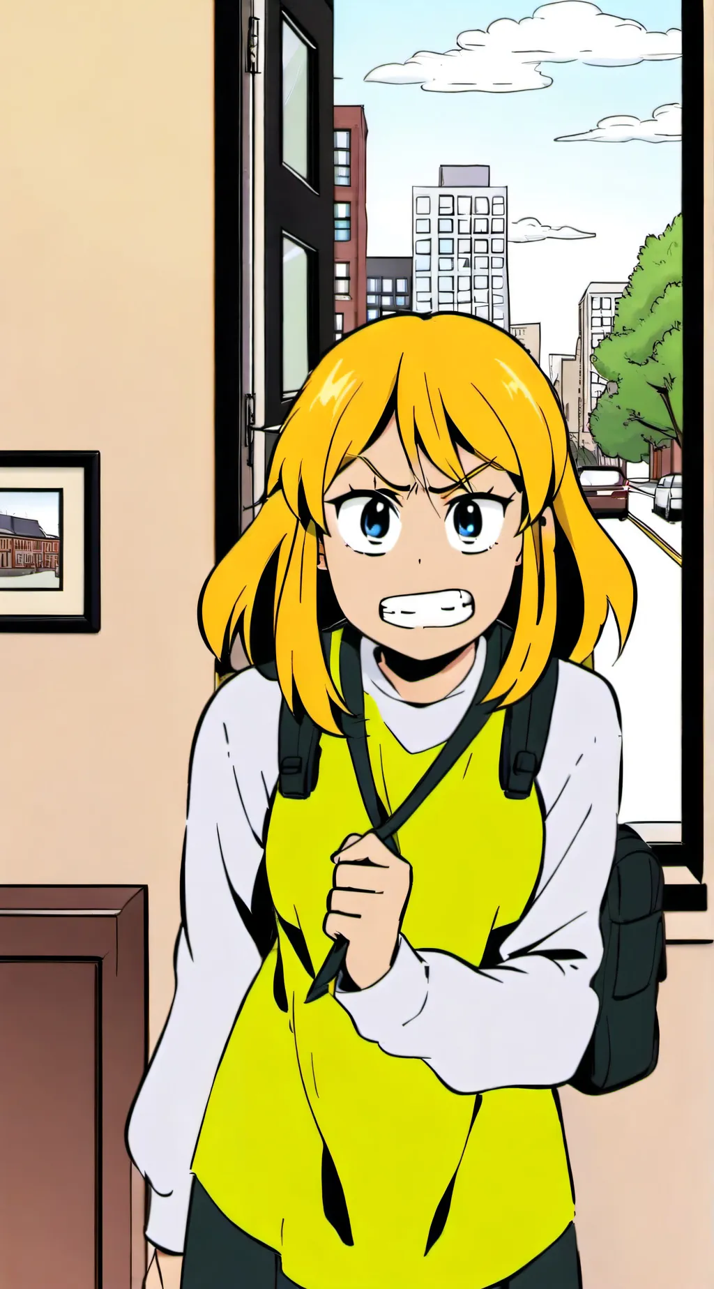 ai character: Lori Loud  background