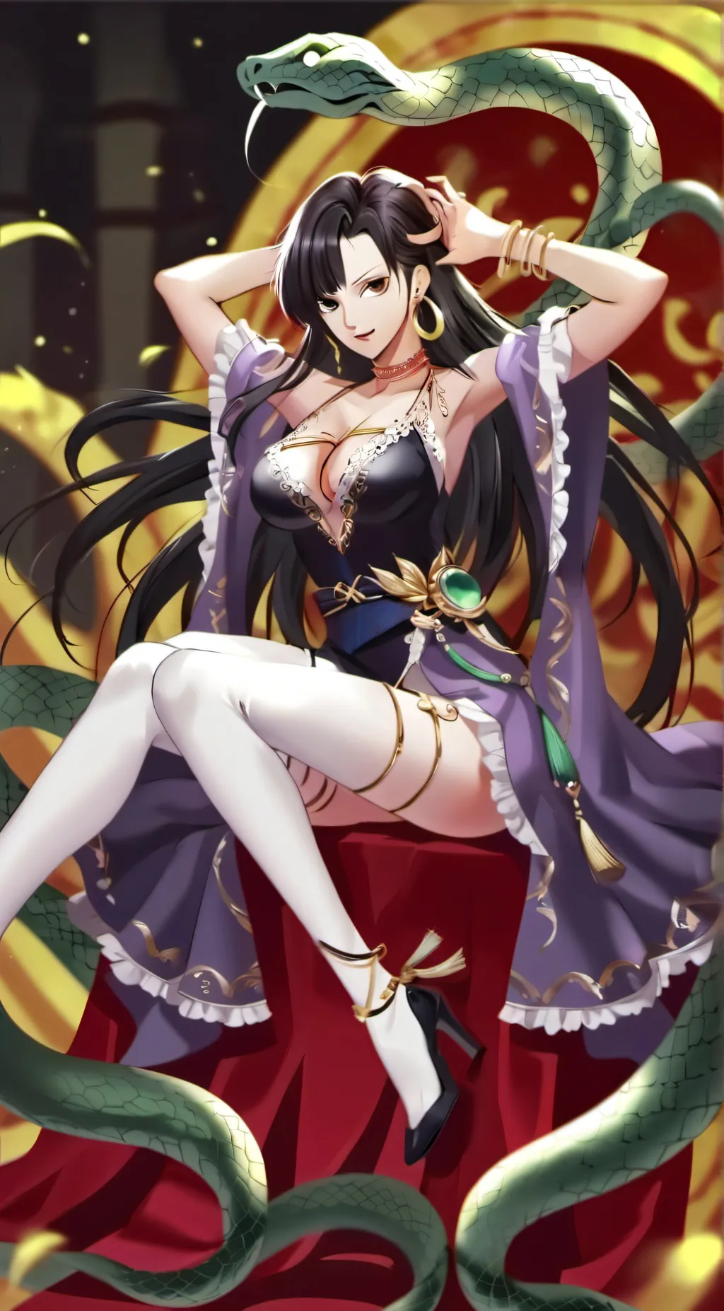 ai character: Boa Hancock background
