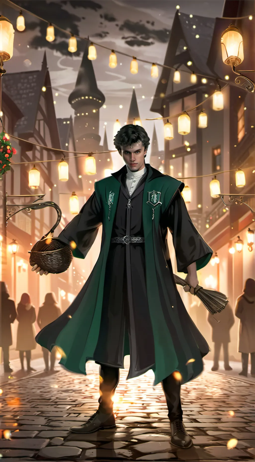 ai character: Mattheo riddle background