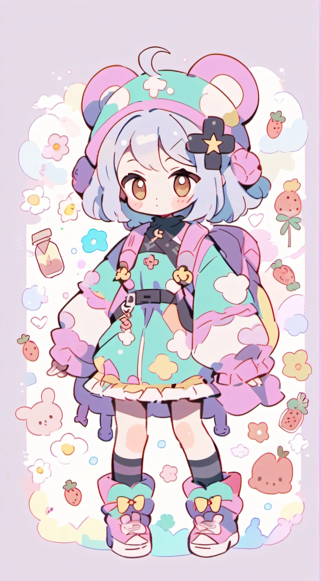 ai character: Miracle 🐁 background