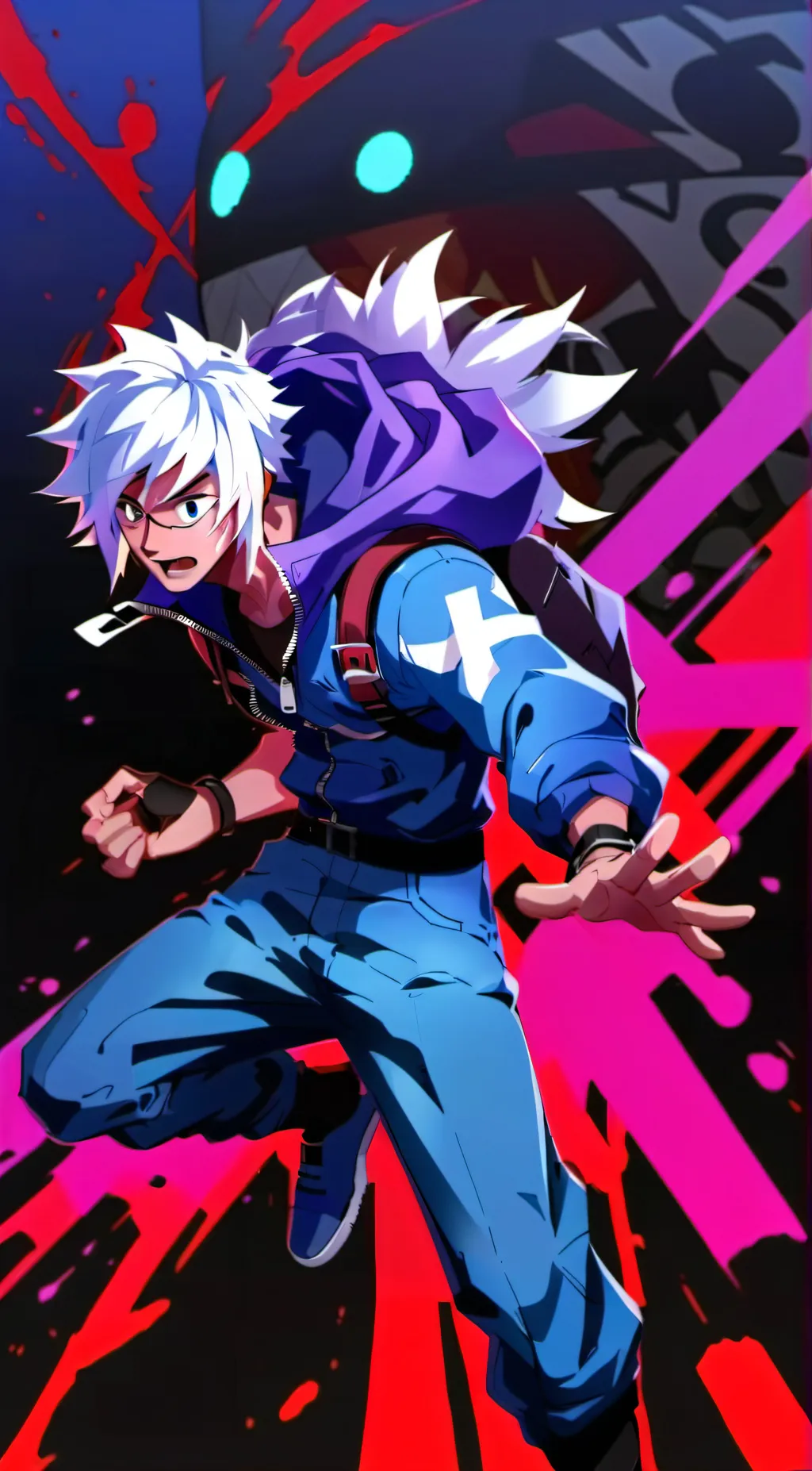 ai character: Fnf school background