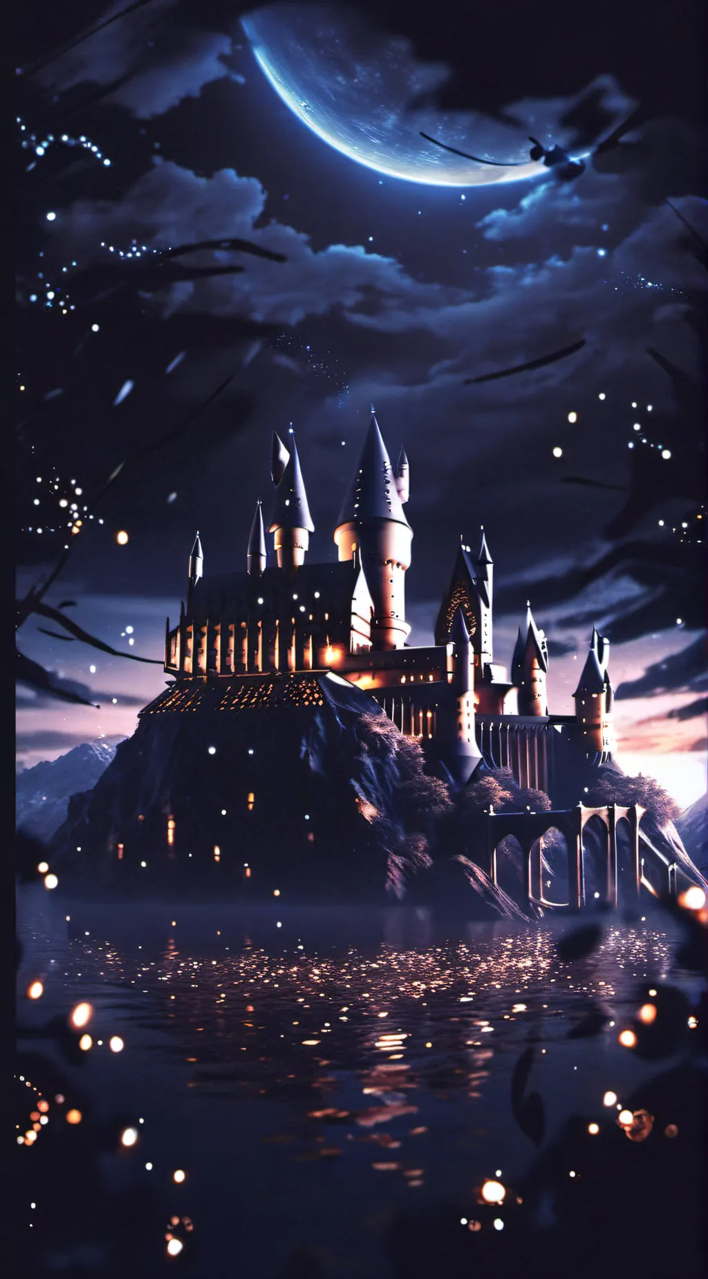 ai character: Hogwarts  background