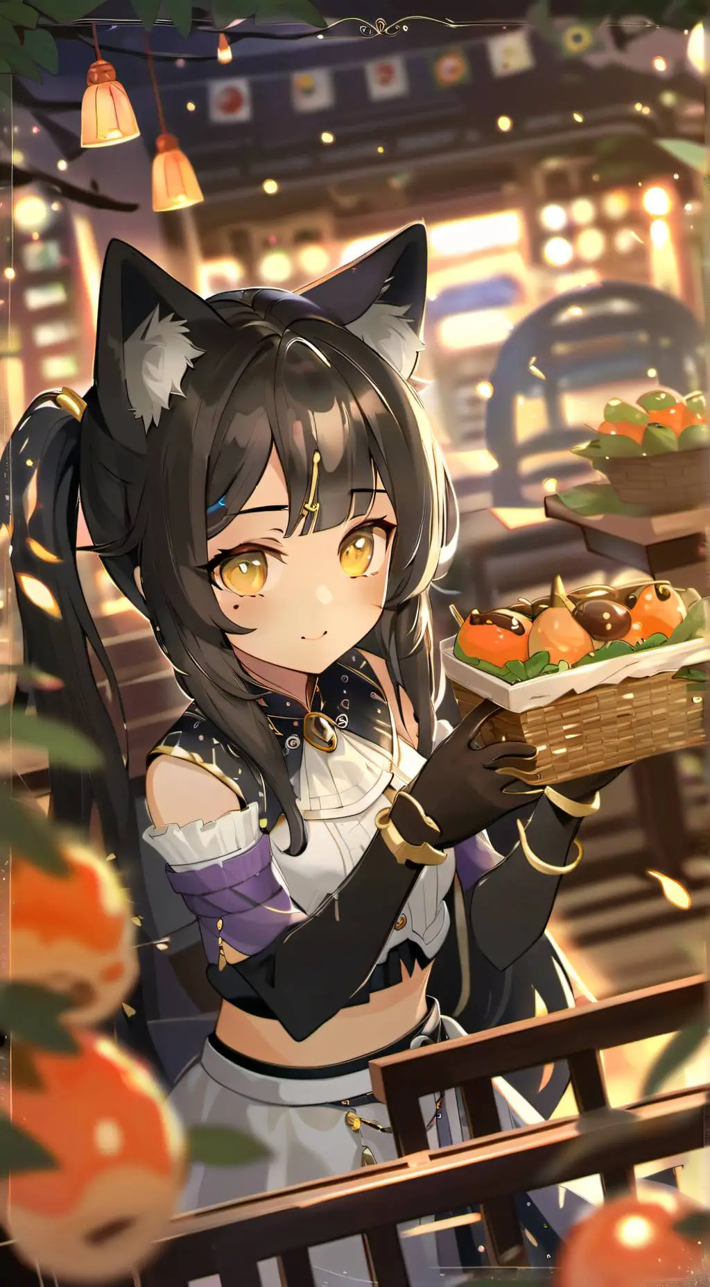 ai character: Snow x Raphael background