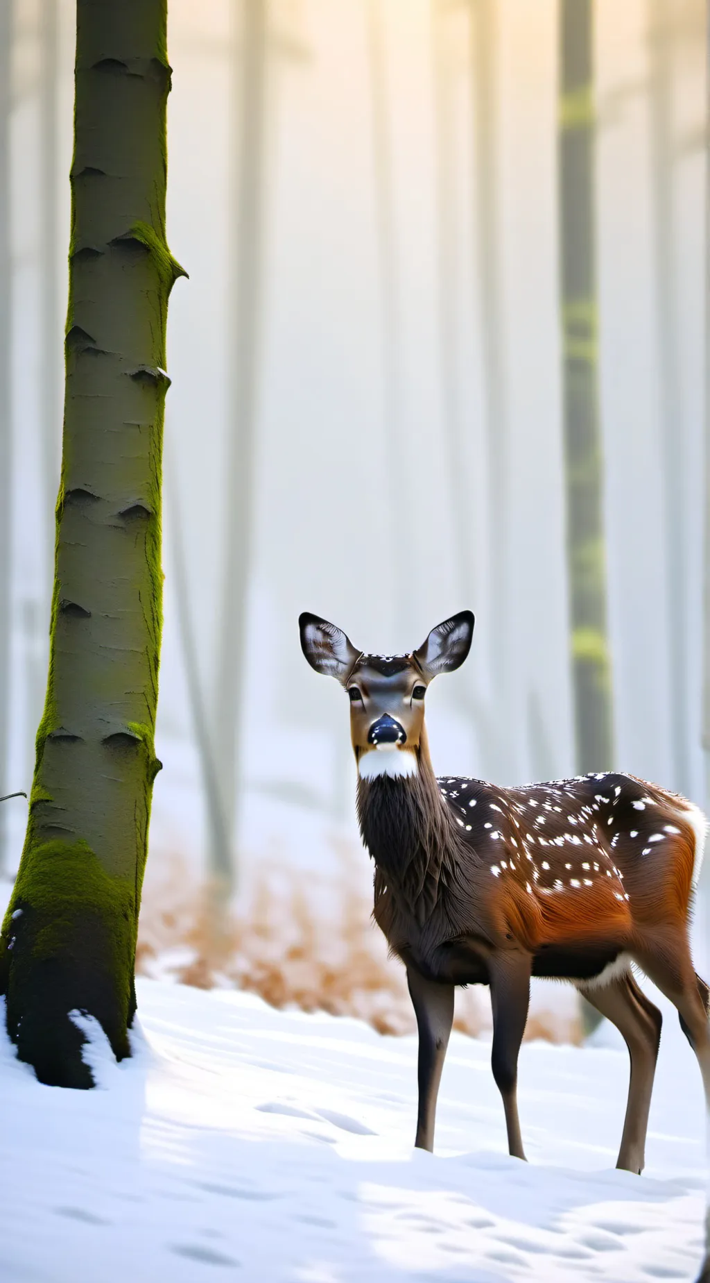 ai character: Deer hybrid background