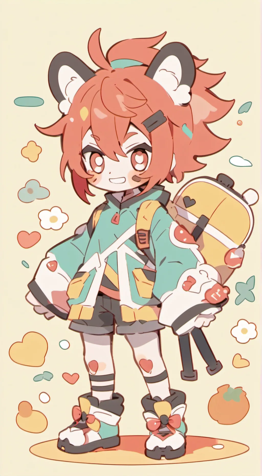 ai character: RadioApple background