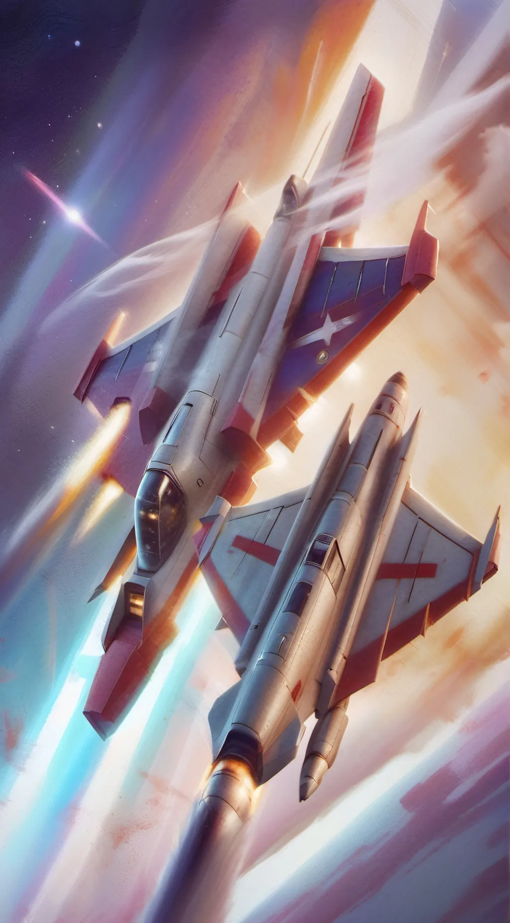ai character: starscream&jetfire background