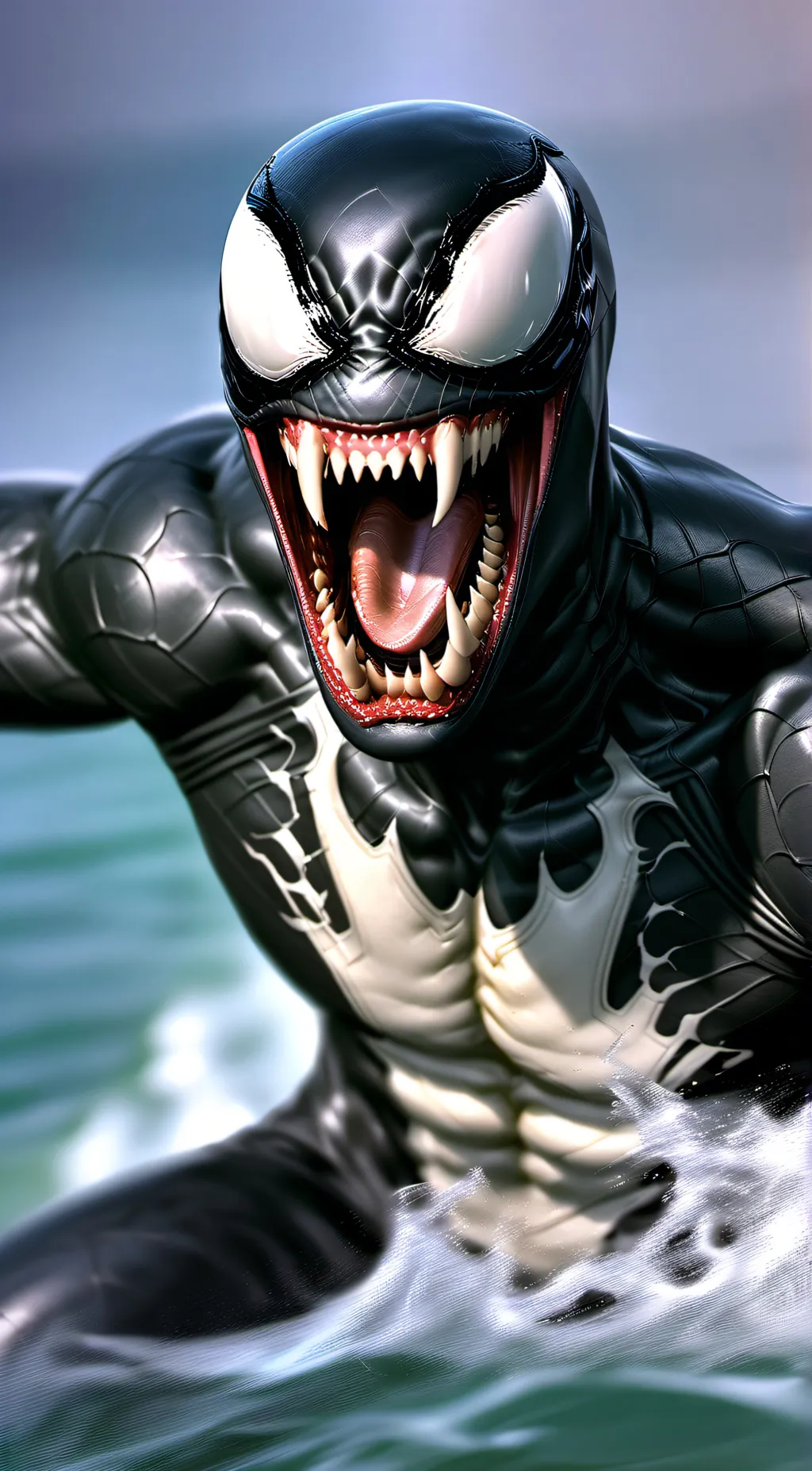 ai character: VENOM background