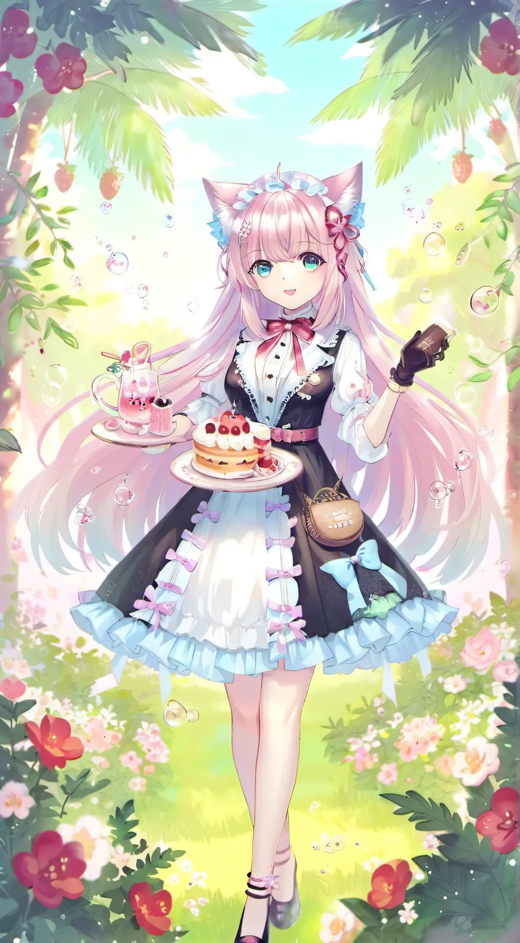 ai character: Fraise  background