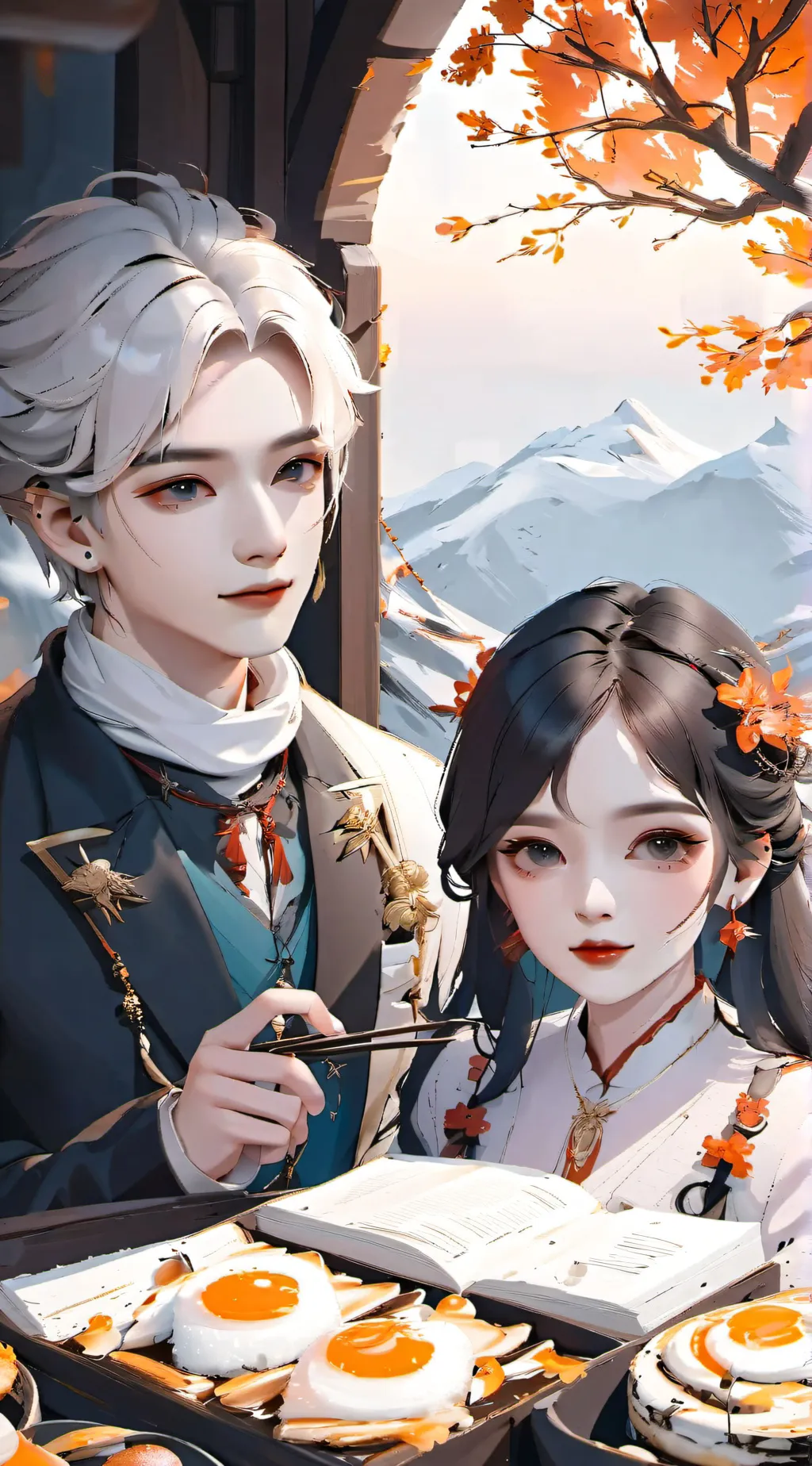 ai character: Mosiah and Lilly  background