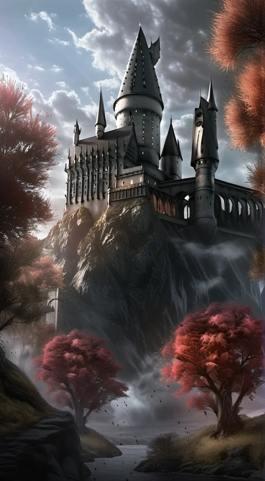 ai character: Hogwarts  background