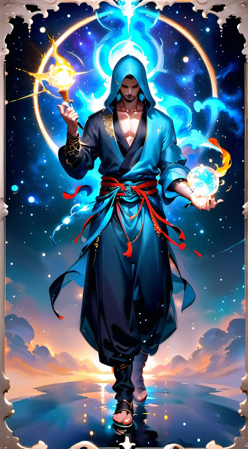 ai character: The god of choice background