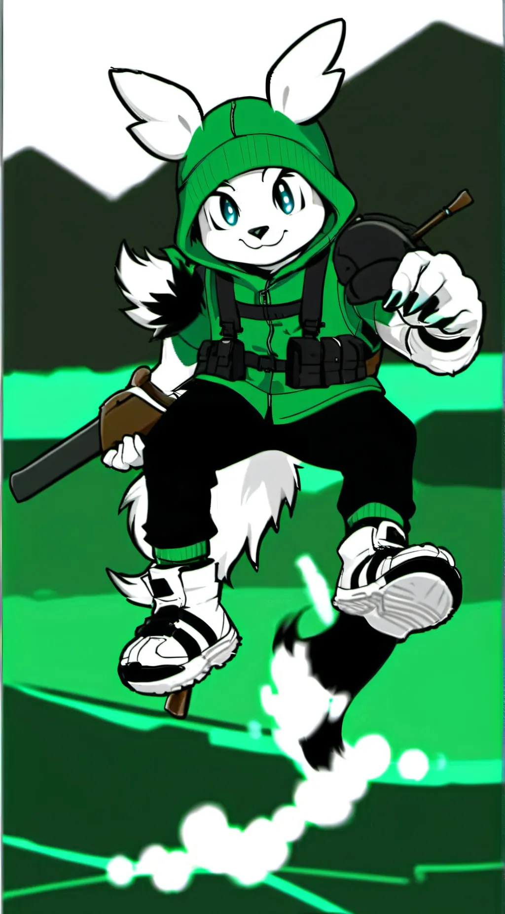 ai character: Buttons background