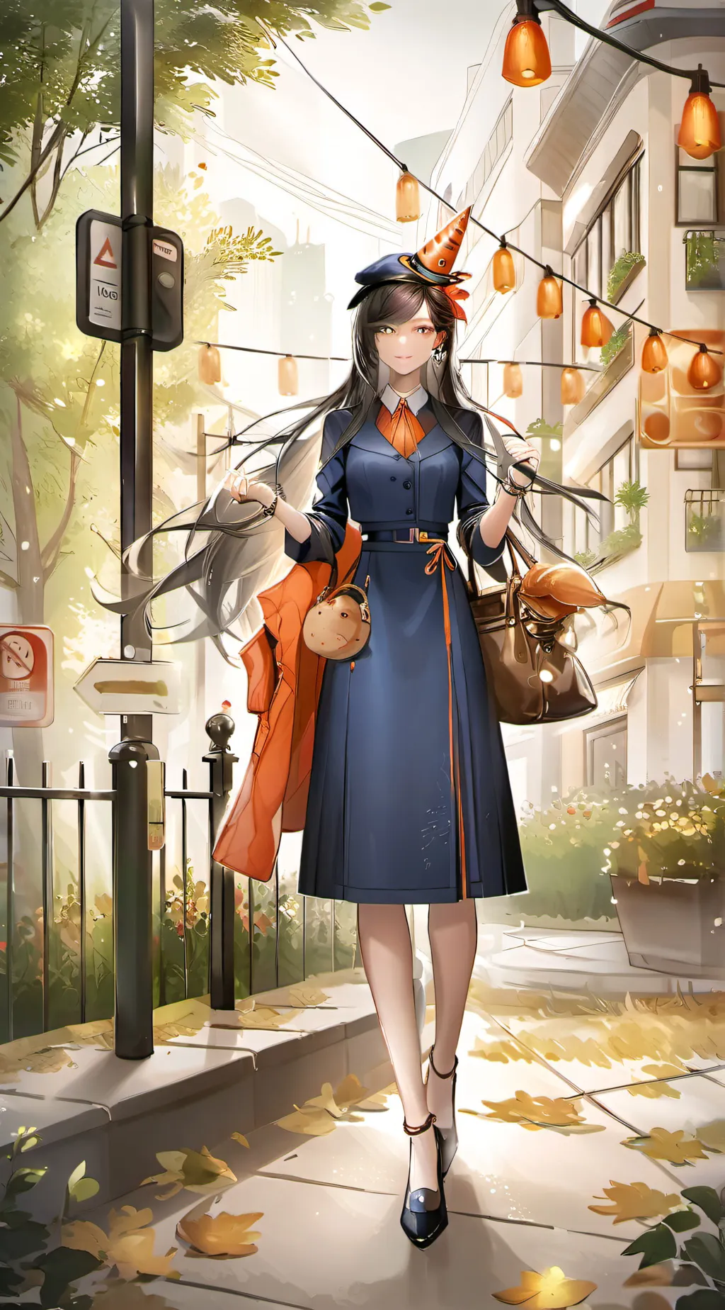 ai character: indigo background