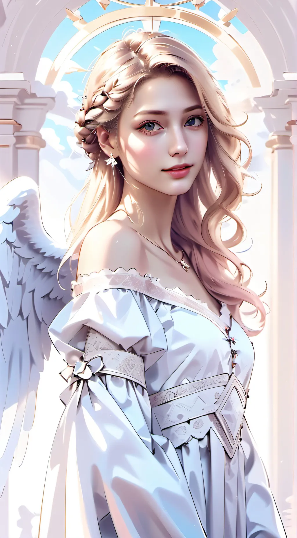 ai character: Angel  background