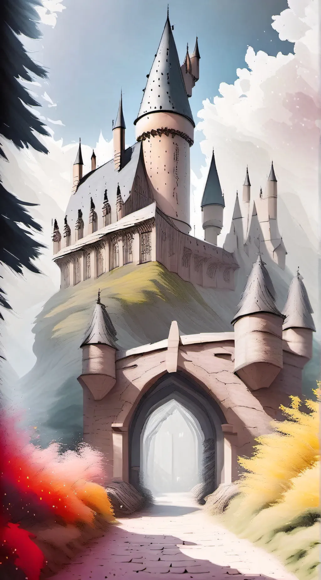 ai character: Hogwarts background