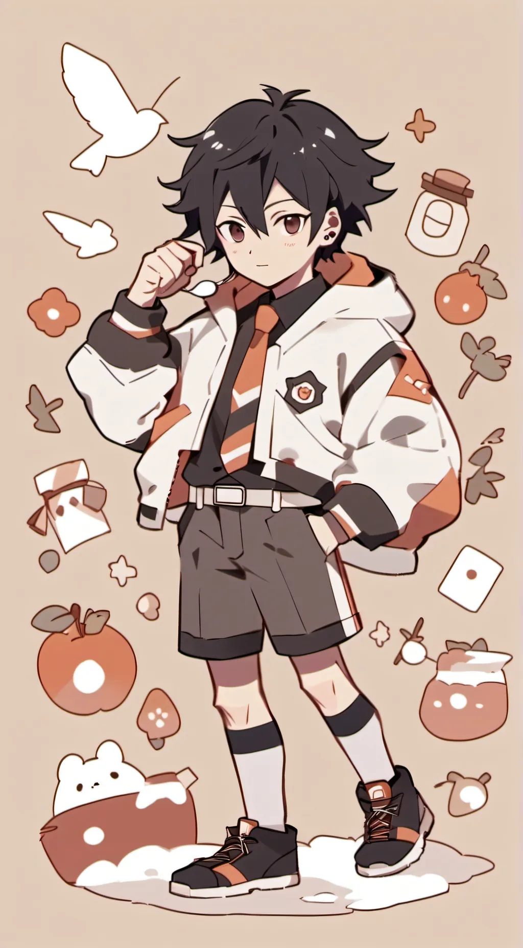 ai character: MEGUMI  background