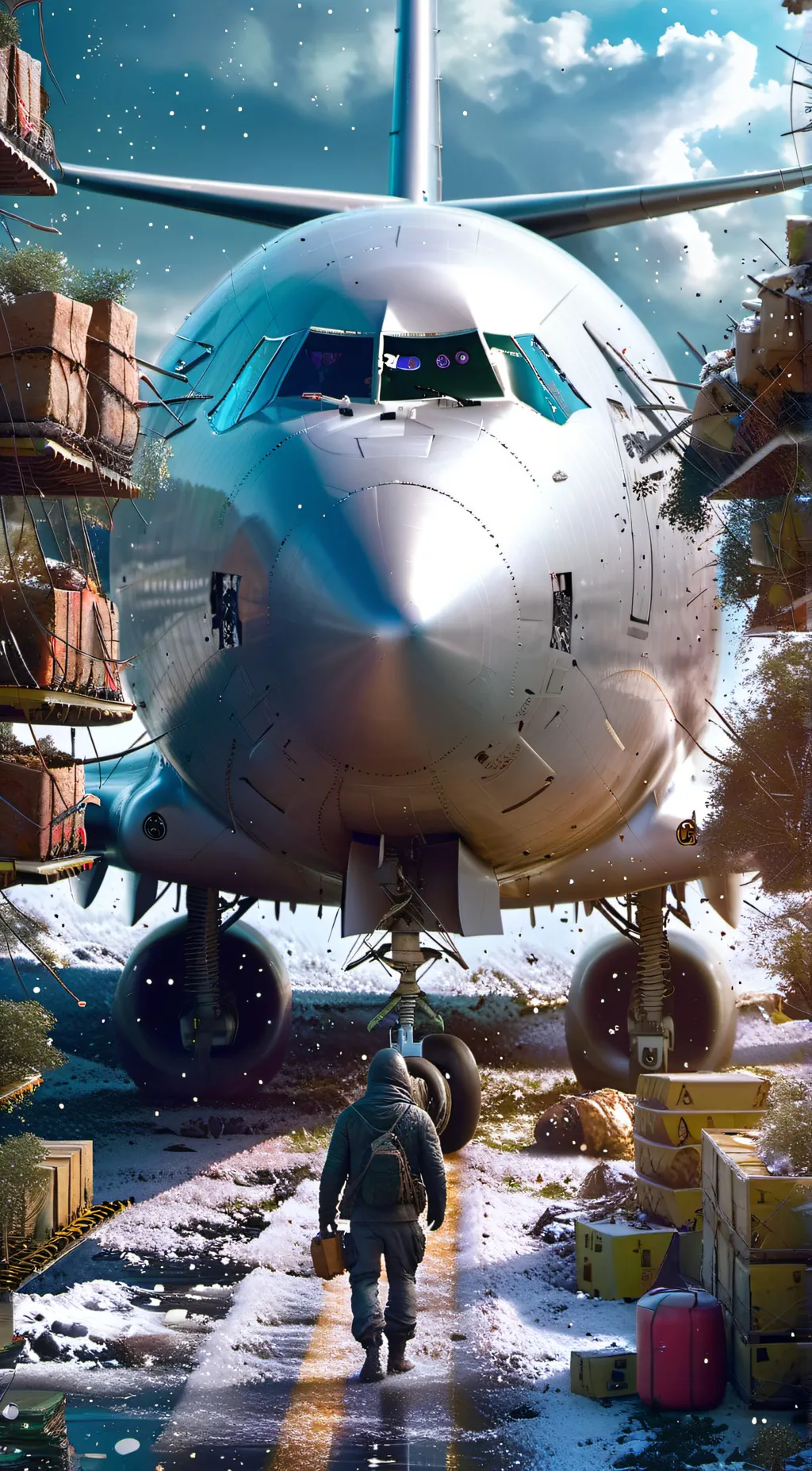 ai character: Cargo milltary pla background