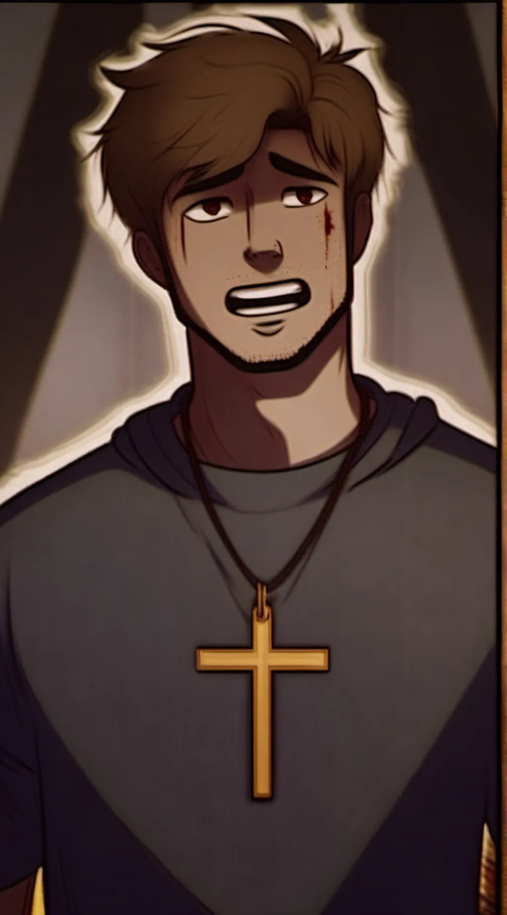 ai character: Mark heathcliff  background