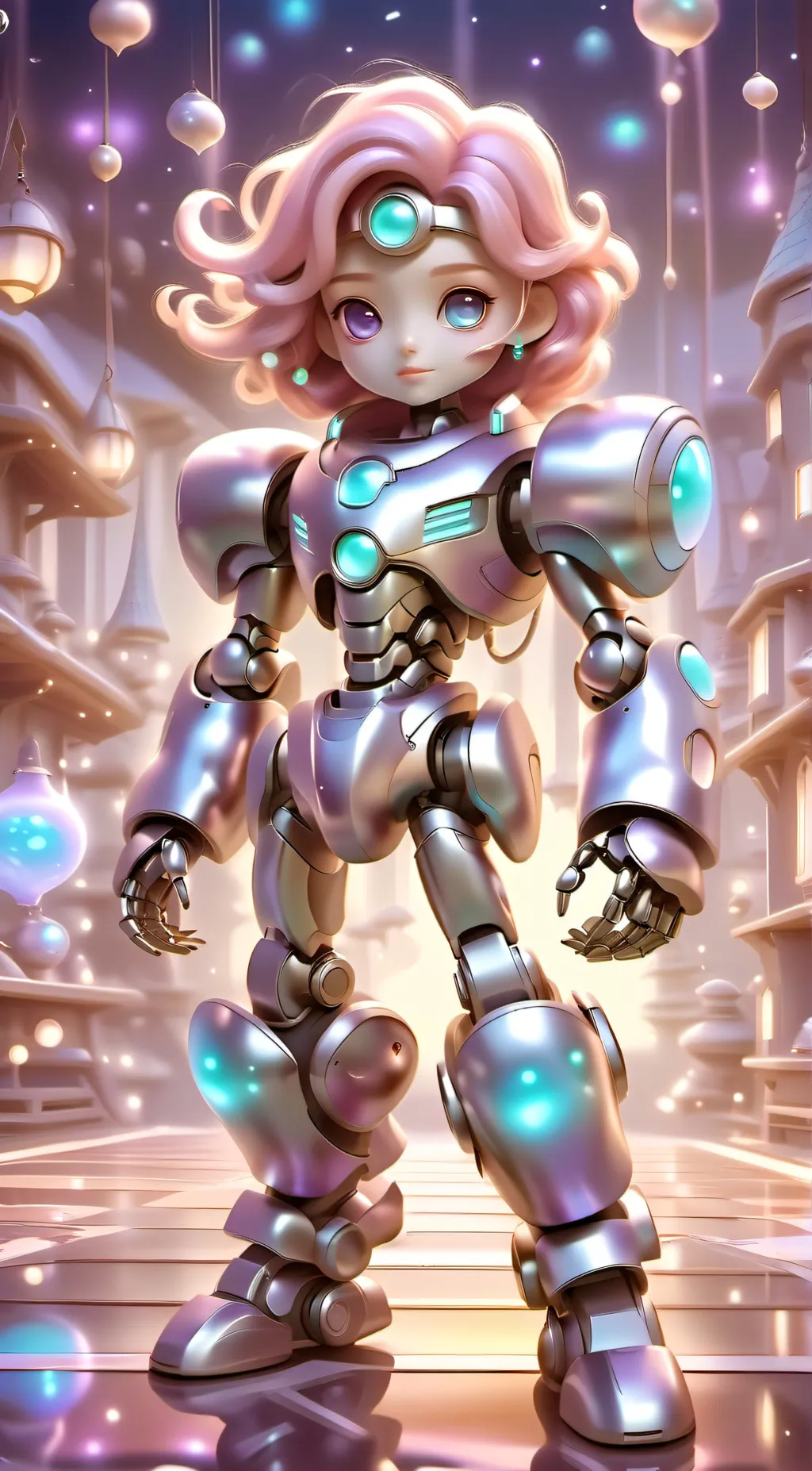ai character: cutey the robot background