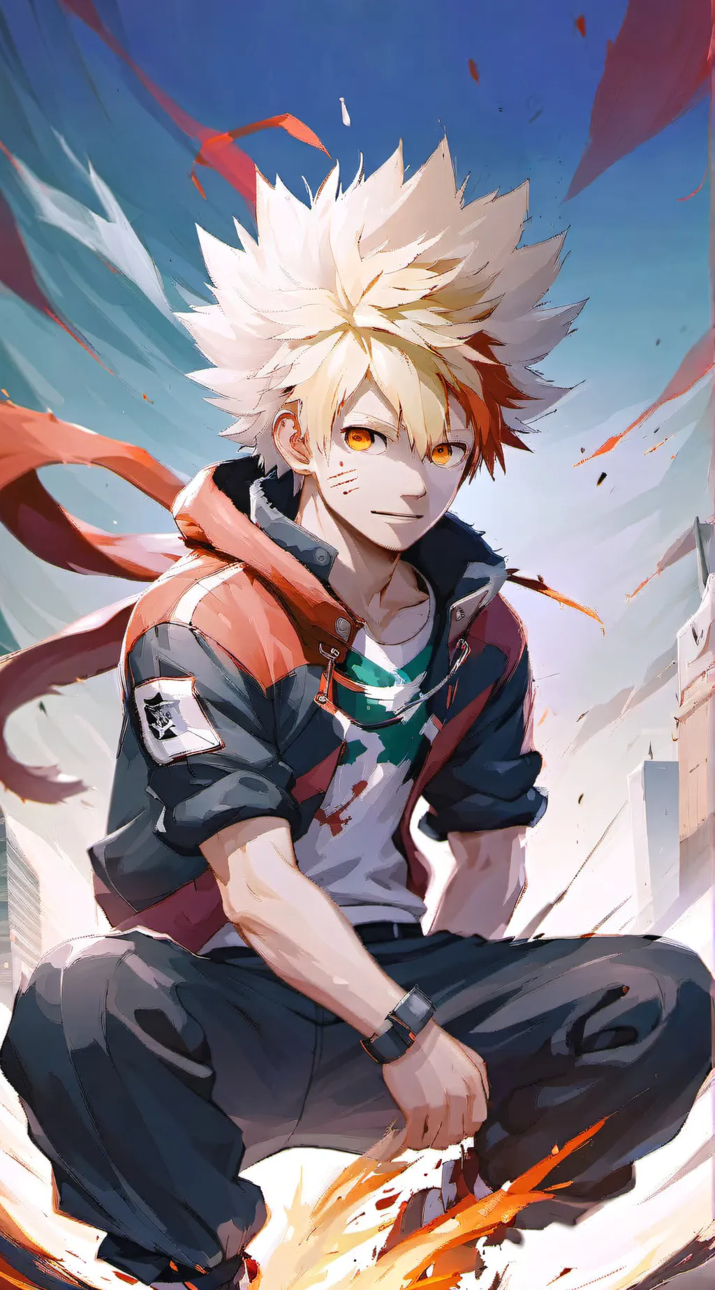 ai character: ⚡️Bakusquad 💥 background