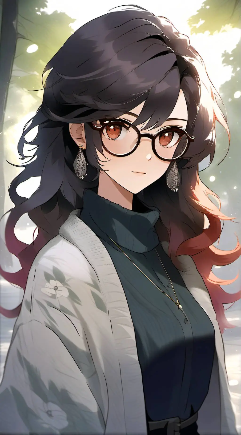 ai character: Sandy Vanilla background