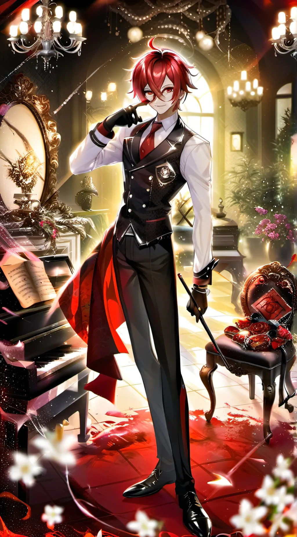 ai character: Hh (my au) background