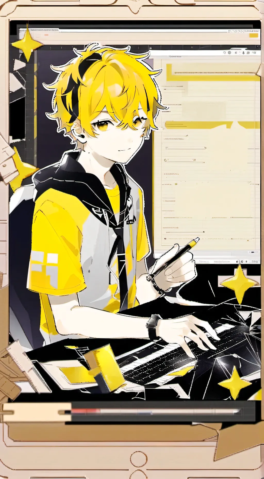 ai character: kazume background