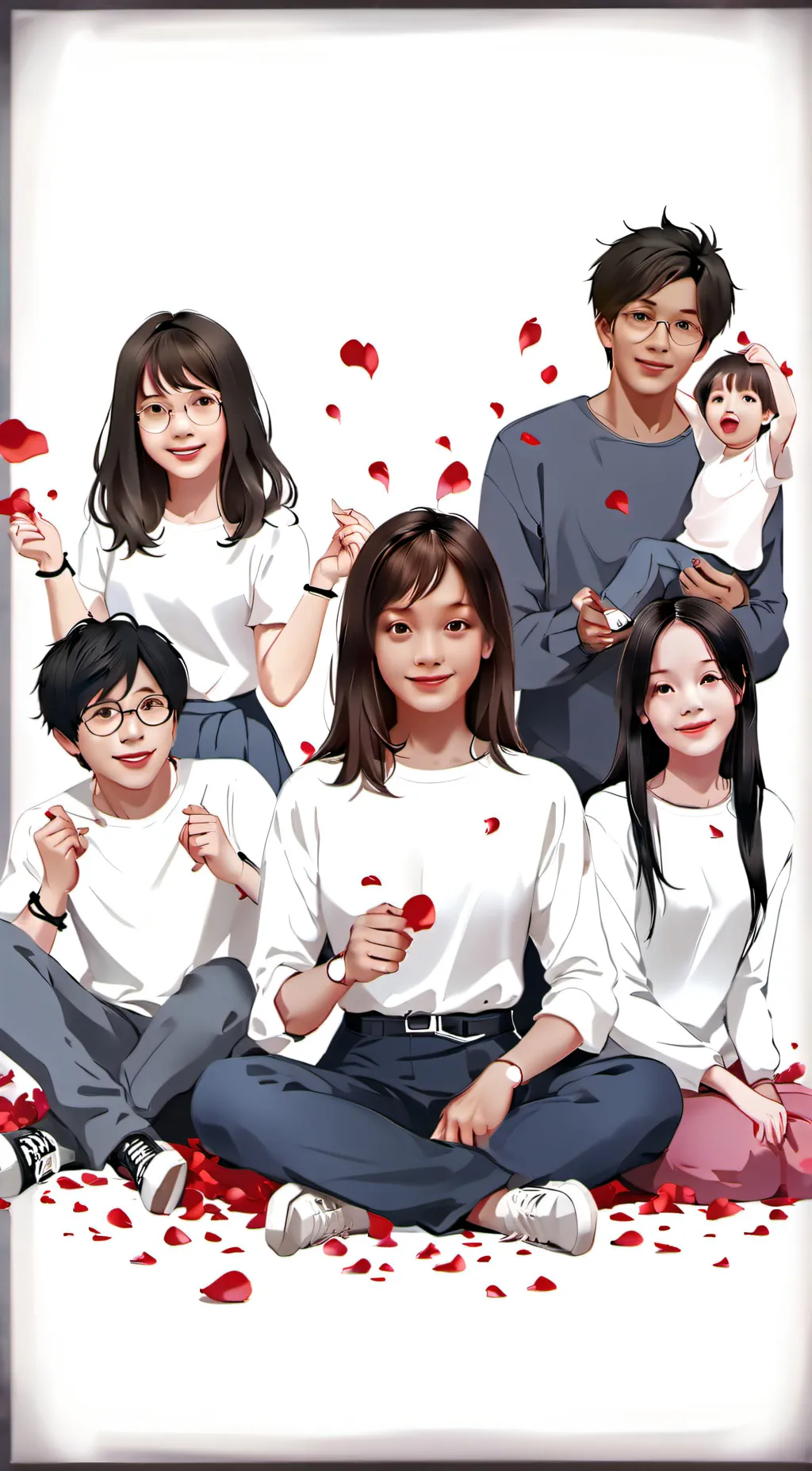 ai character: Doyee's Family  background