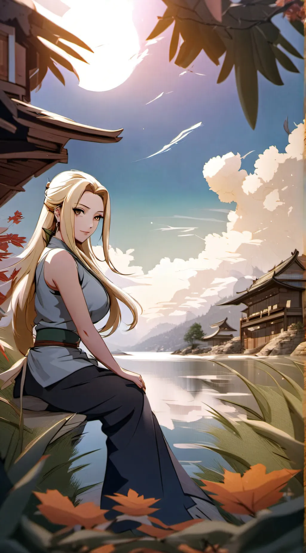 ai character: tsunade  background