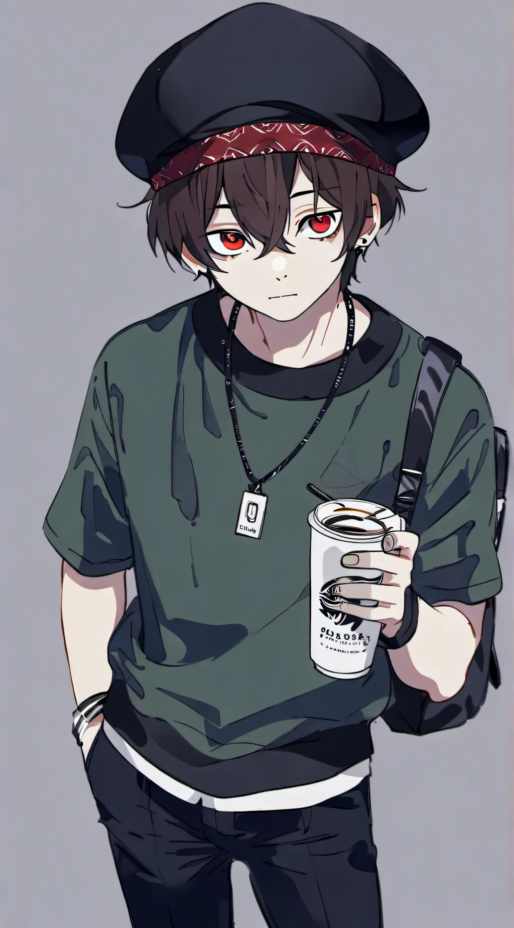 ai character: Maroon AU FNF background