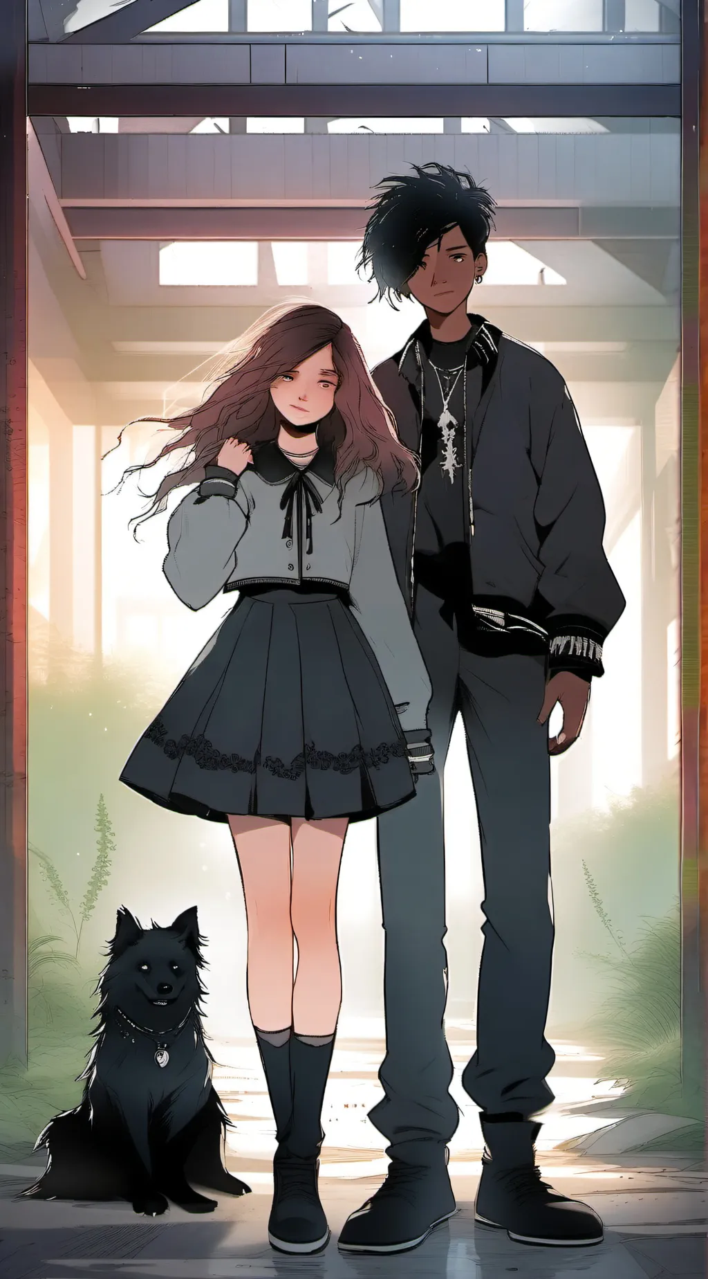 ai character: Adrian and willow background