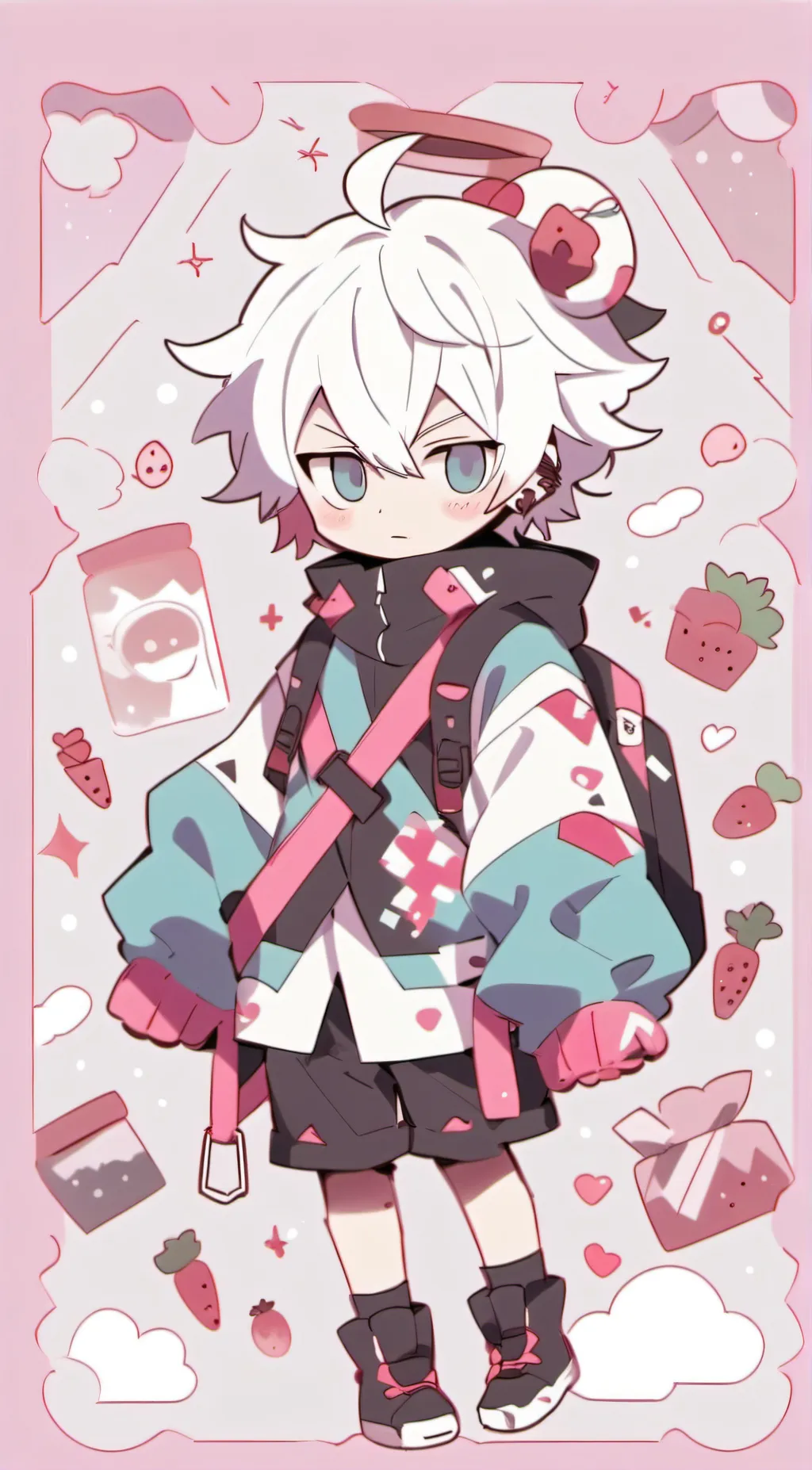 ai character: Baby pro hero background