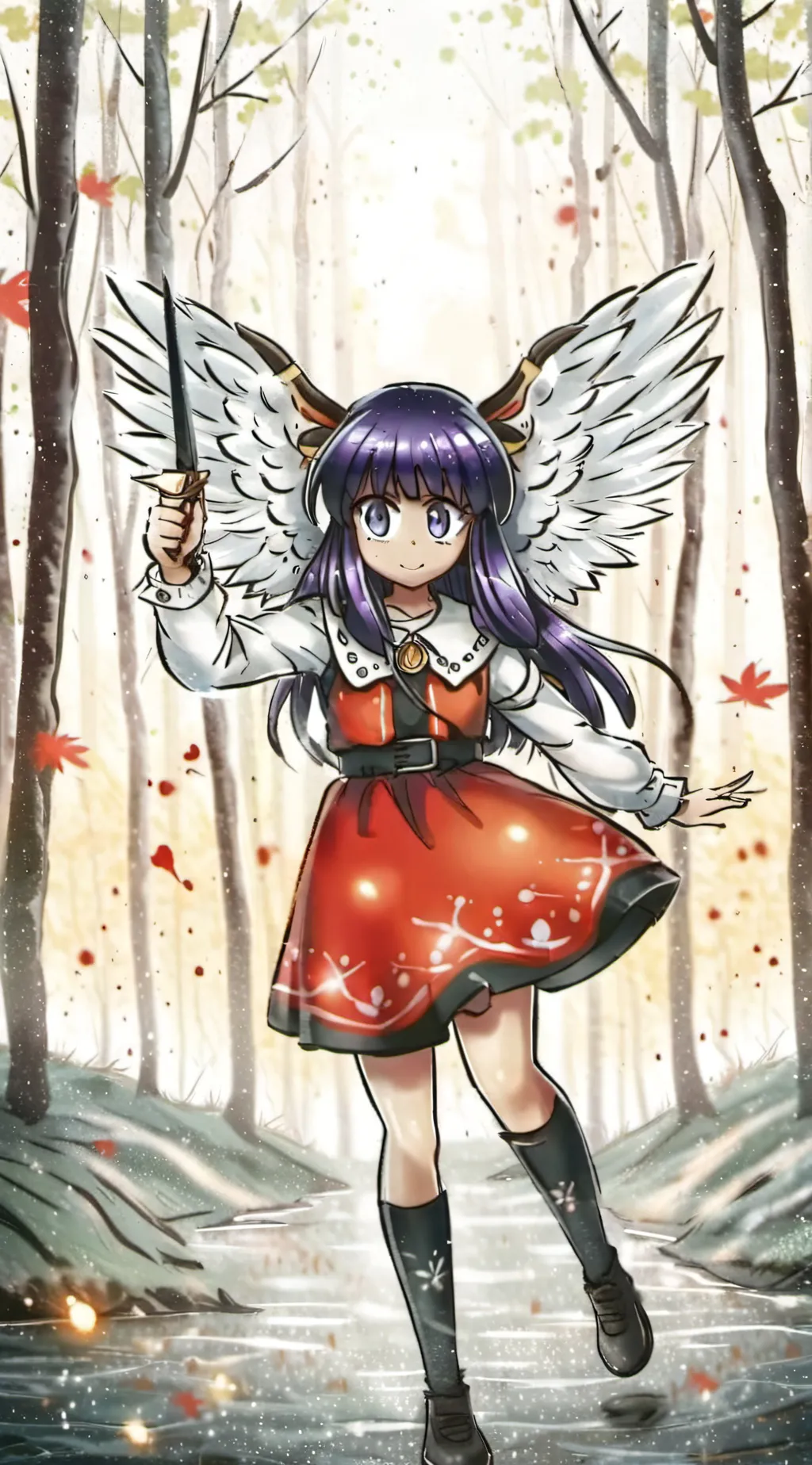 ai character: Aphmau kc  background