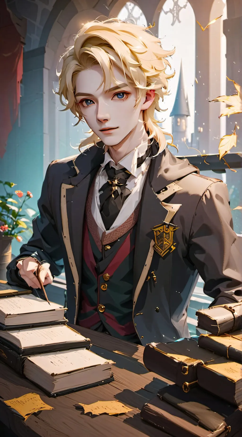 ai character: Draco Malfoy  background