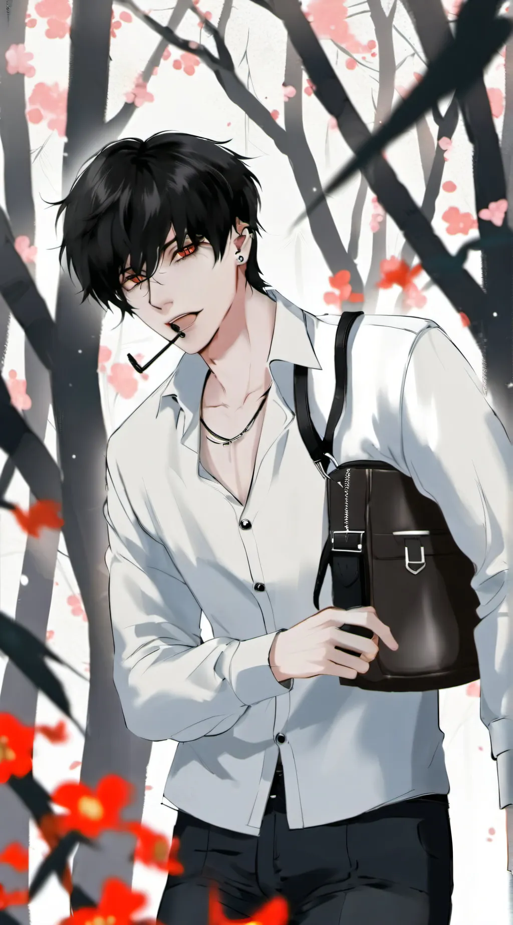 ai character: fin  background