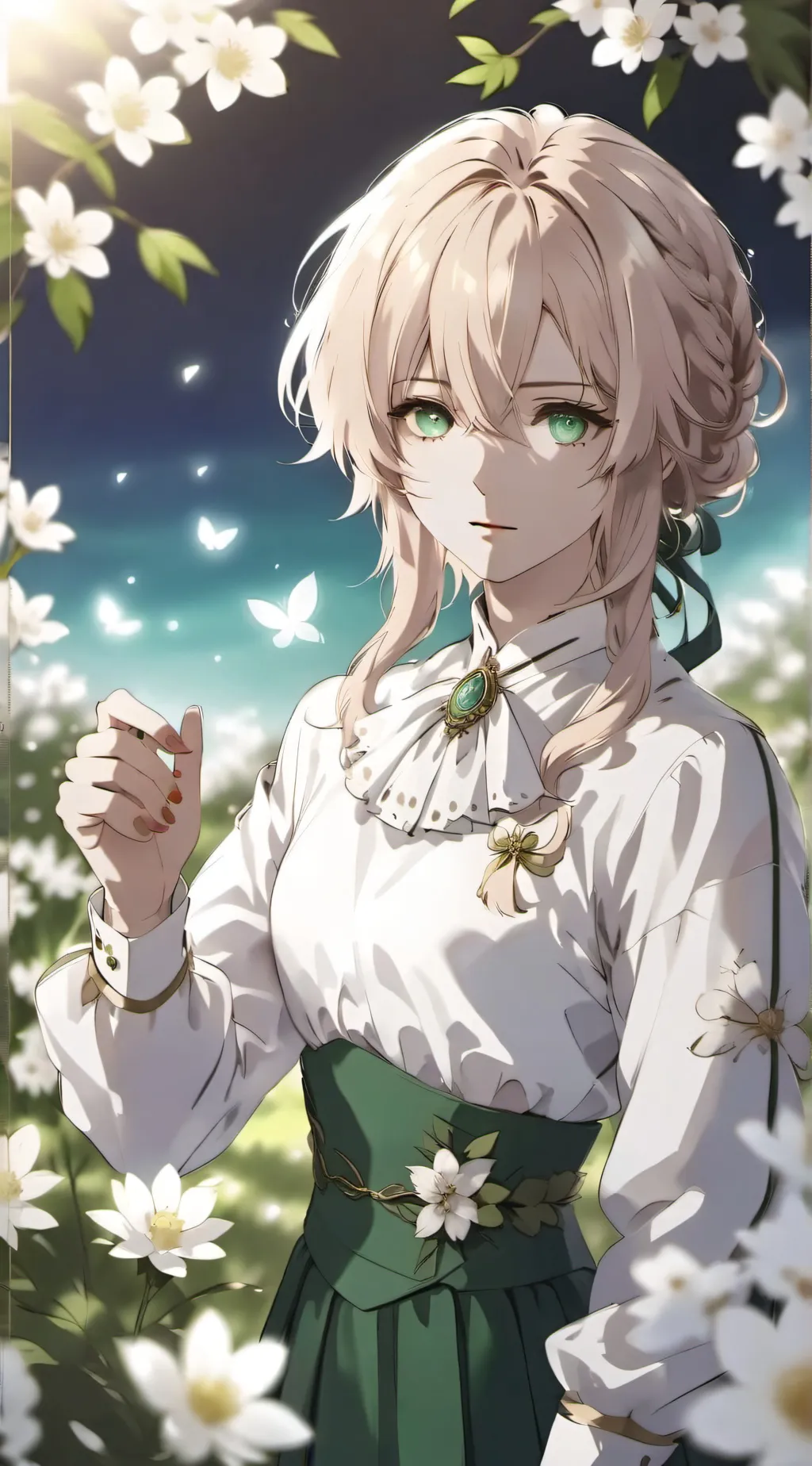 ai character: hazel background