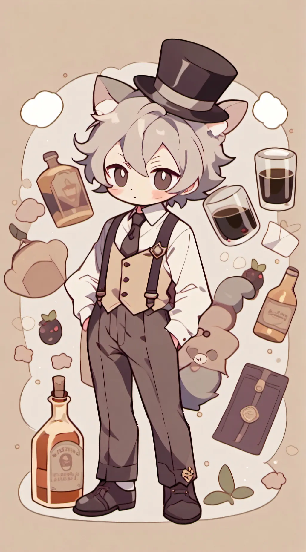 ai character: Husk🥃 background