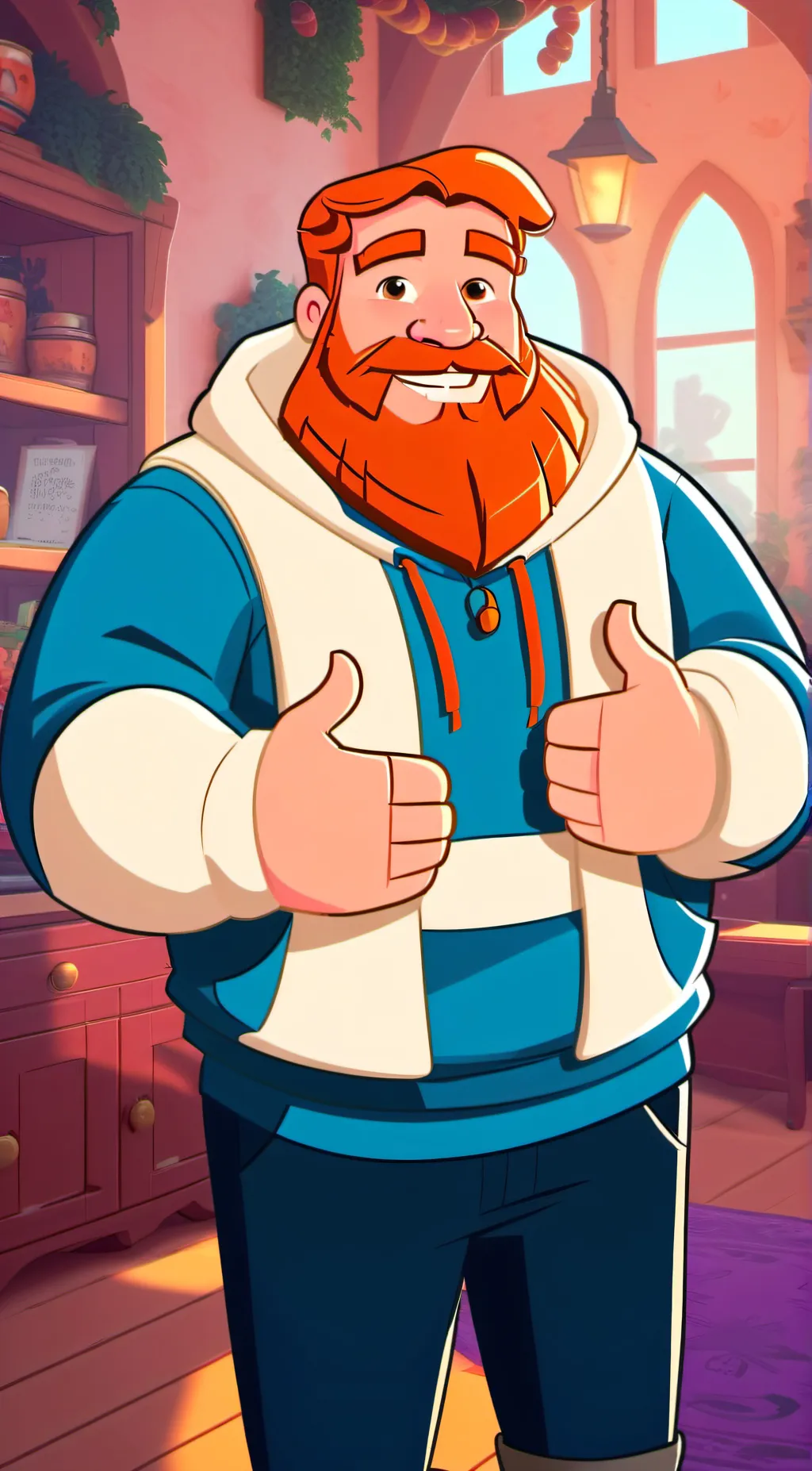 ai character: CaseOh background