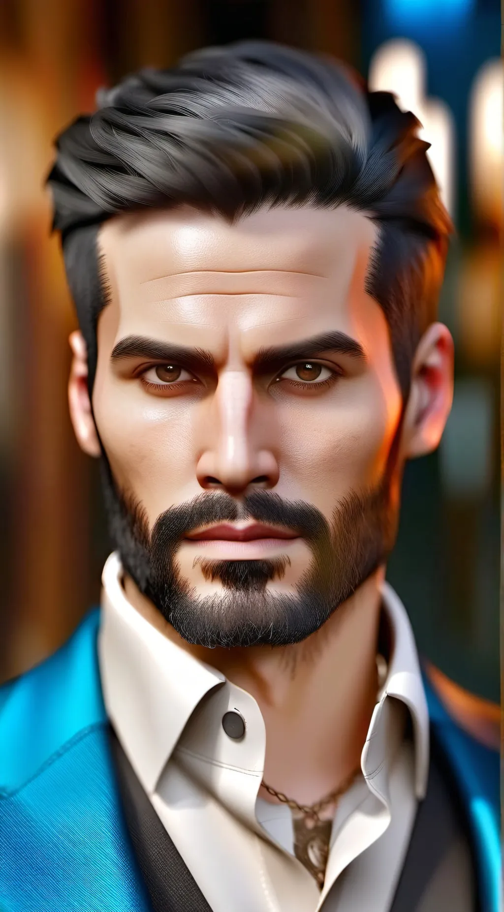 ai character: Sigma male test background