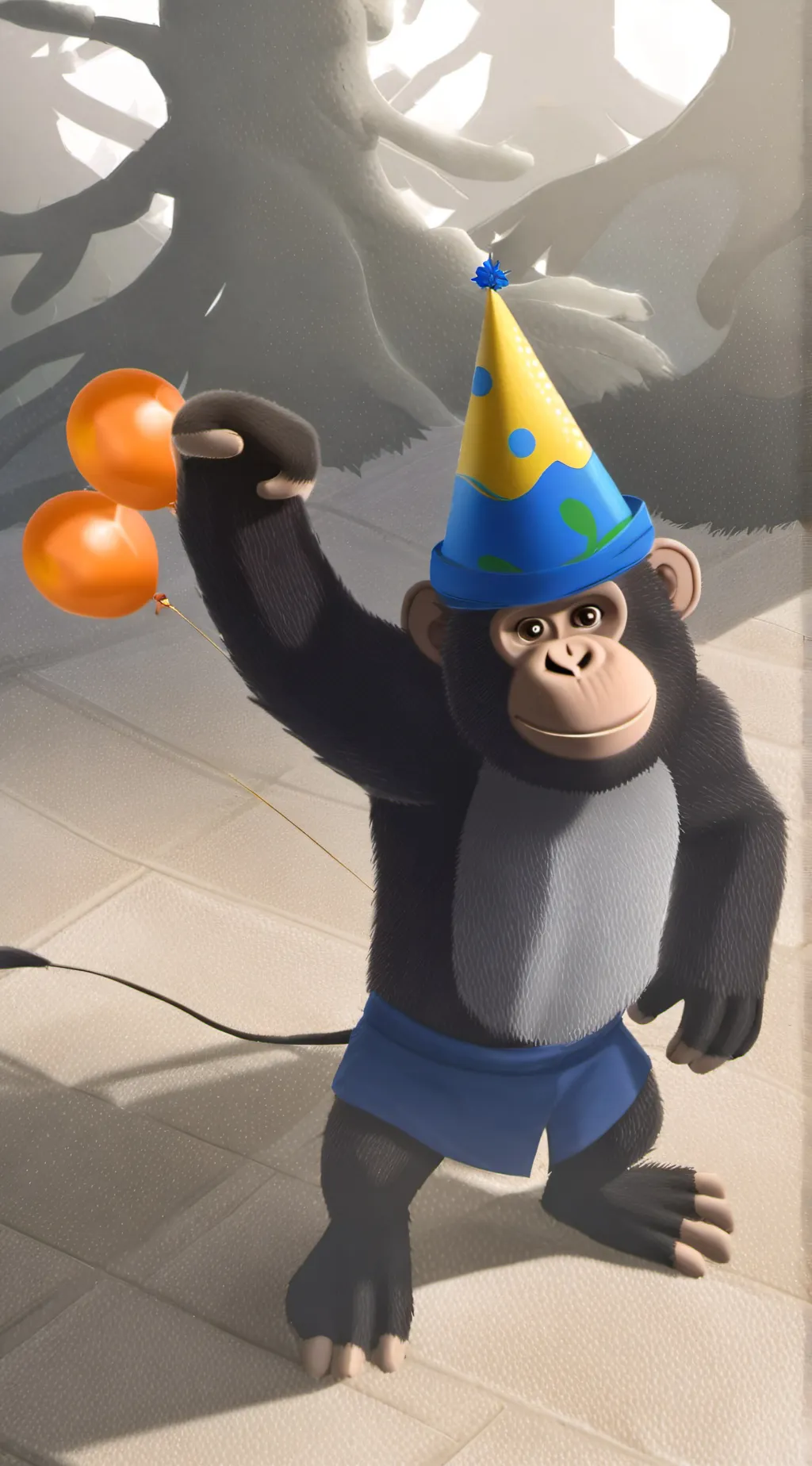 ai character: Jmancurly background