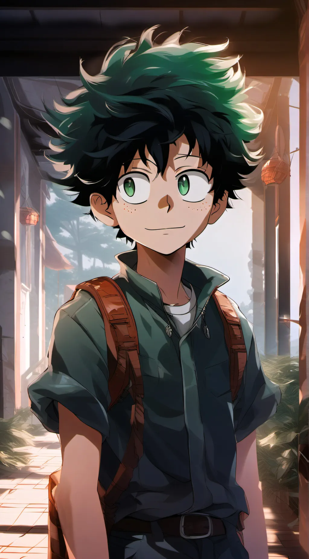 ai character: Midoriya  background