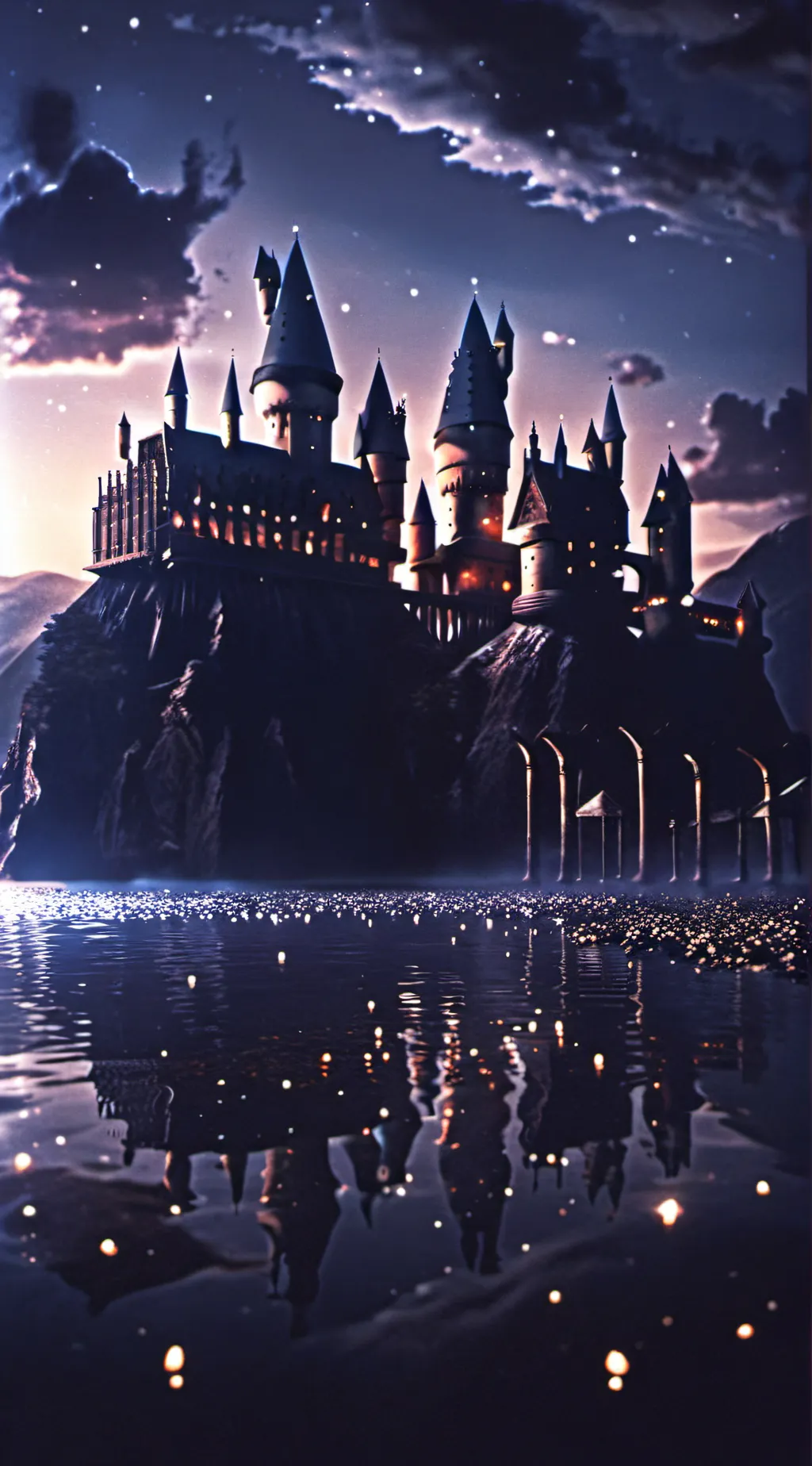 ai character: Hogwarts  background