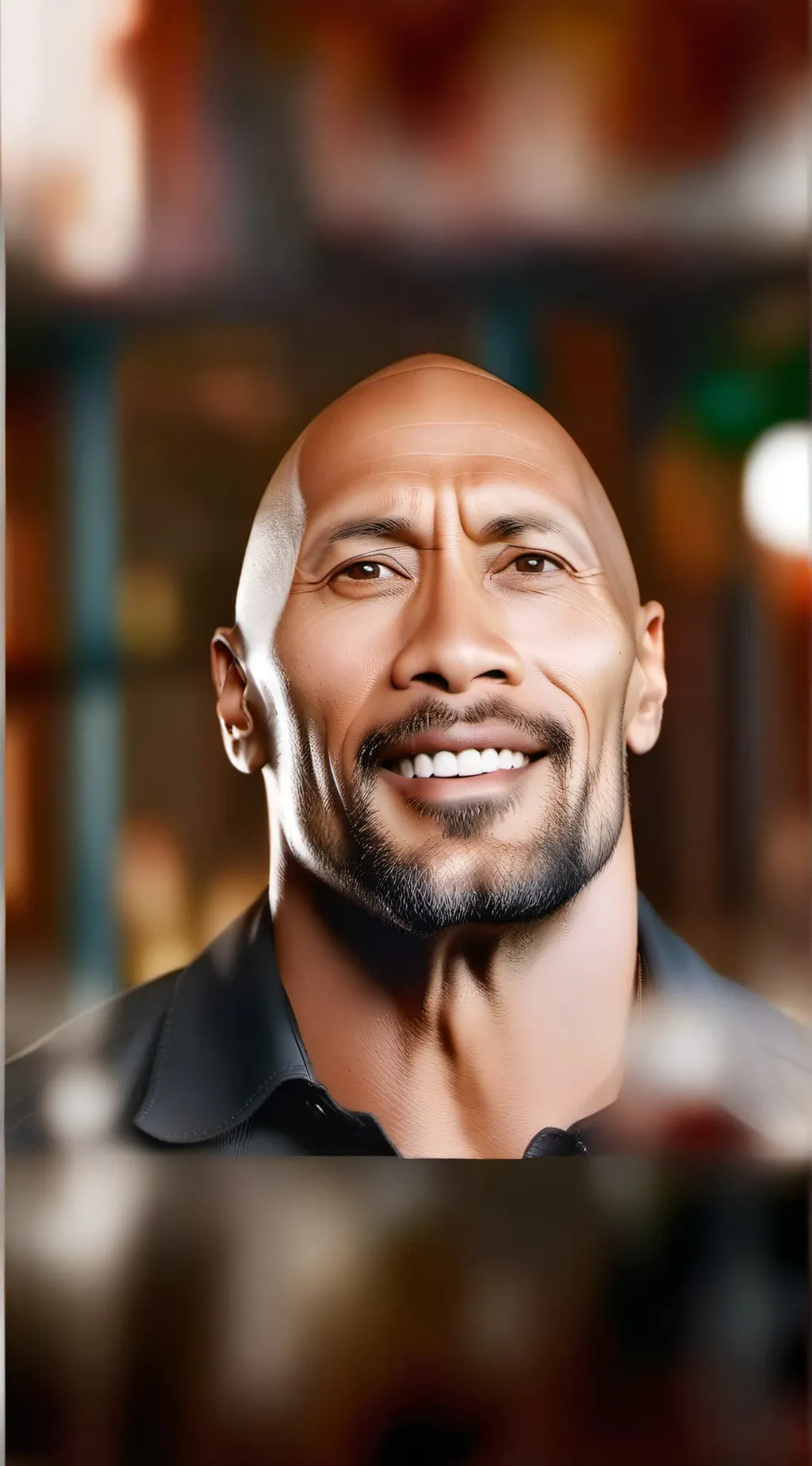 ai character: Dwayne Johnson background