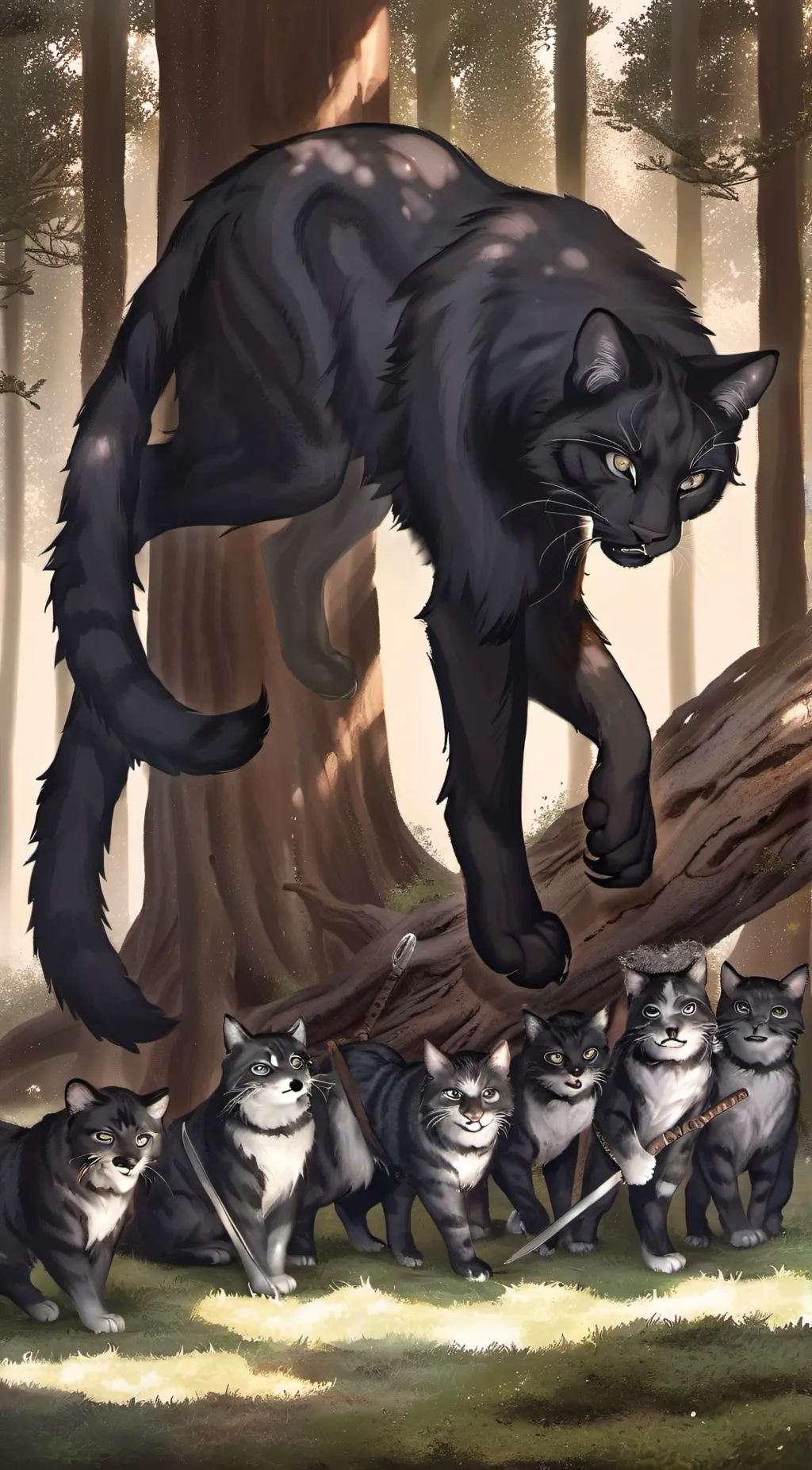 ai character: •[Warrior cats]• background