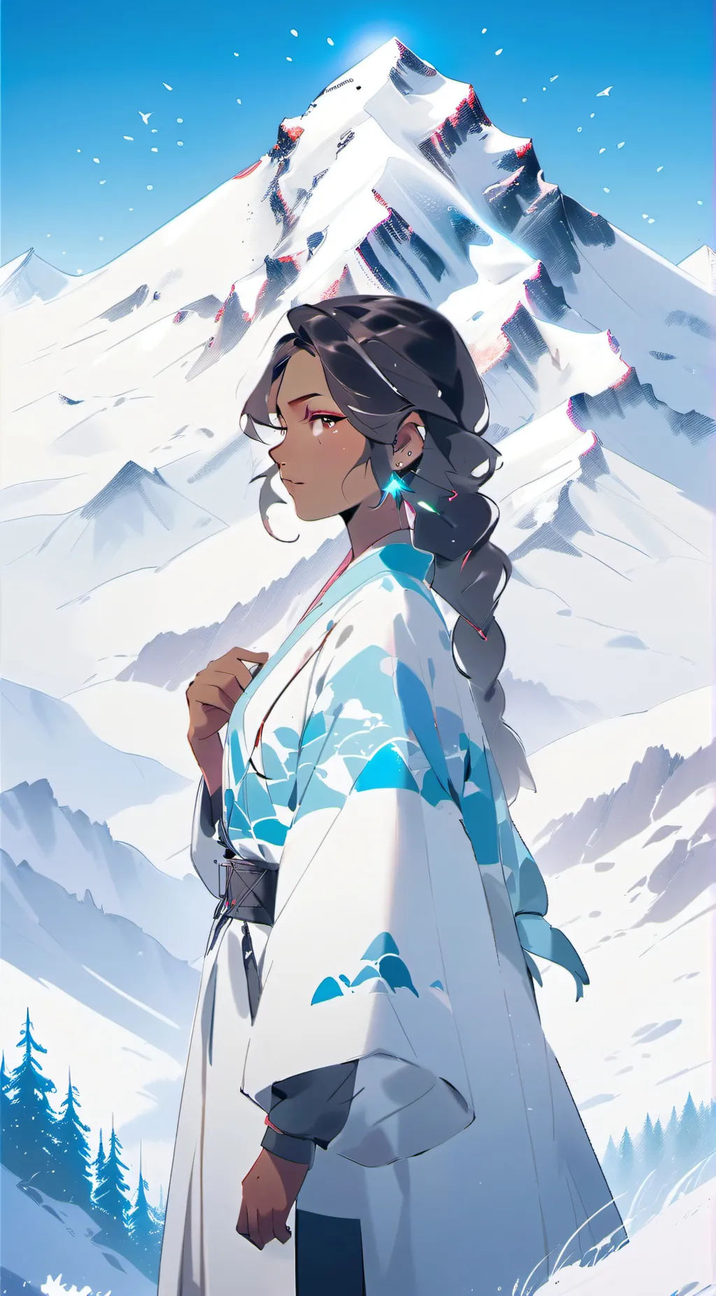 ai character: ~*snowflake*~ background