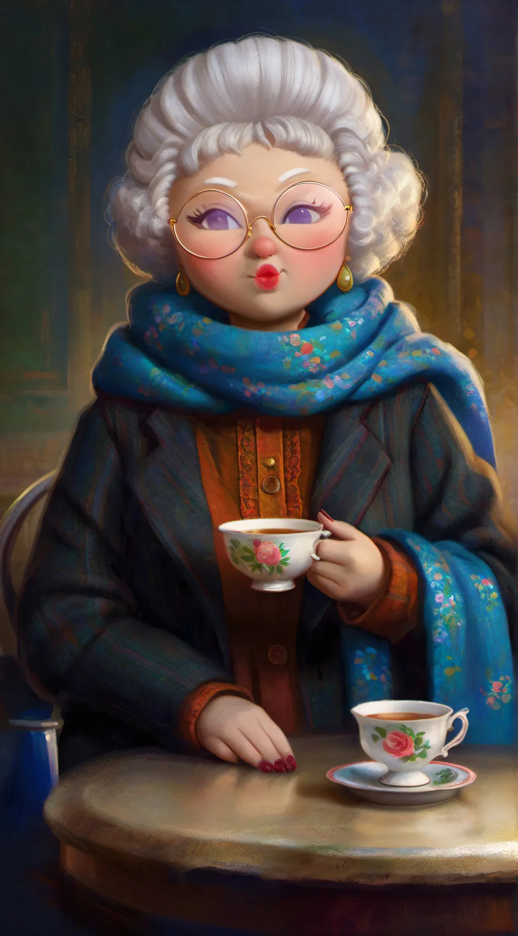 ai character: Aunt Mabel background