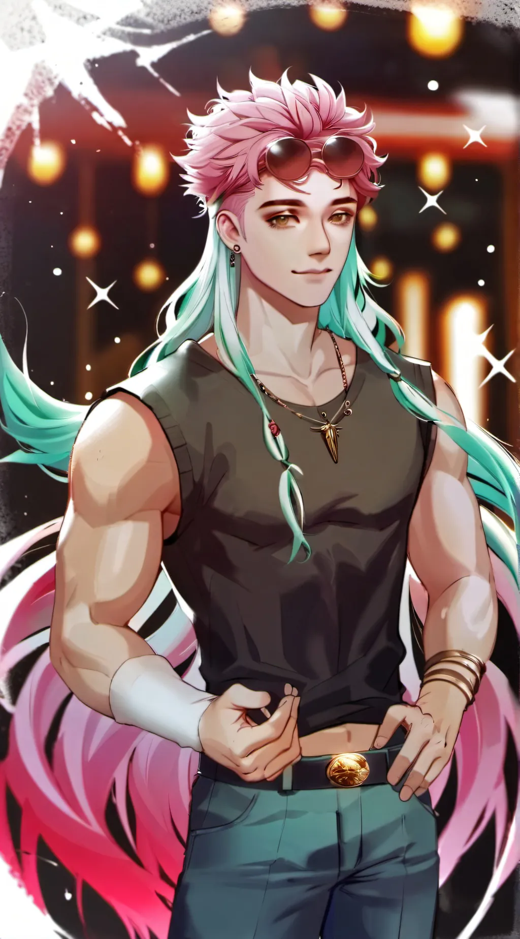 ai character:  mitsuri brother  background