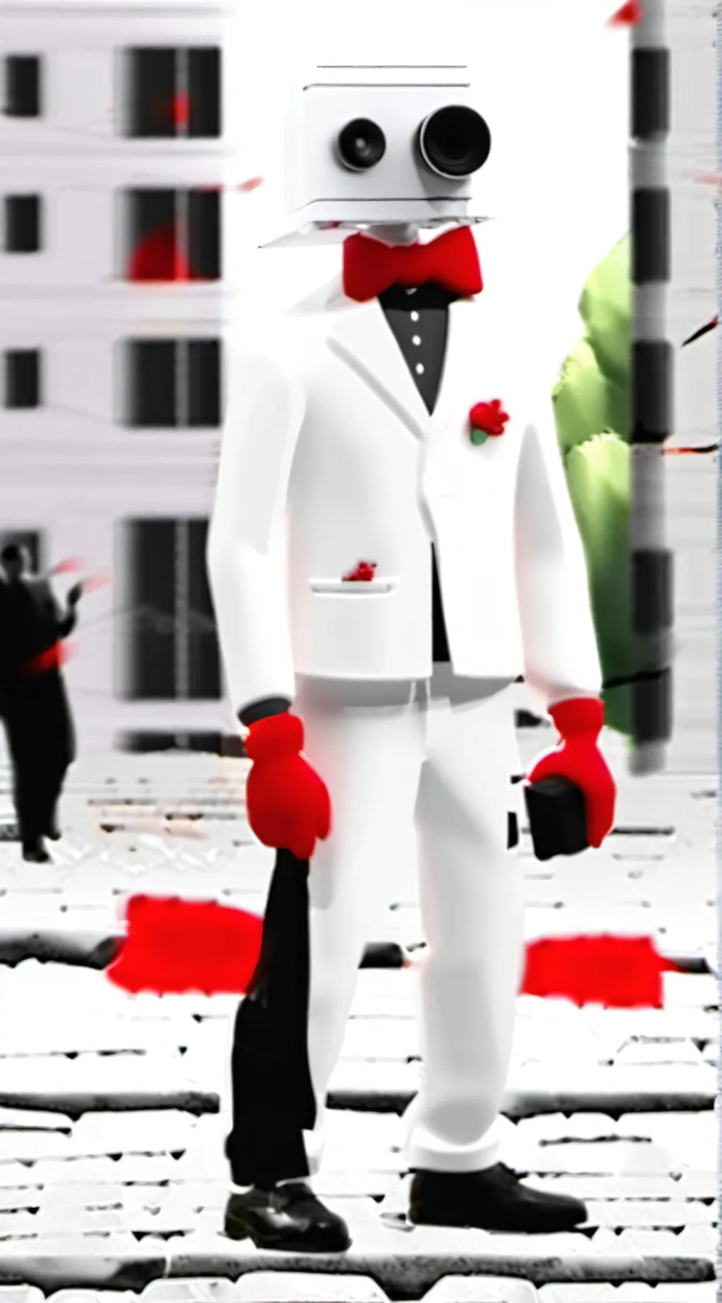 ai character: elite cameraman background