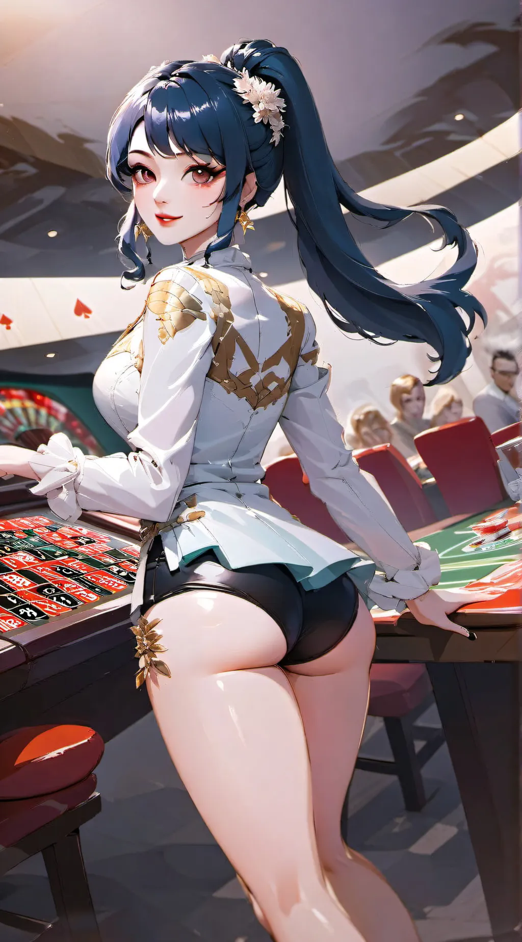 ai character: Bingo Girl background