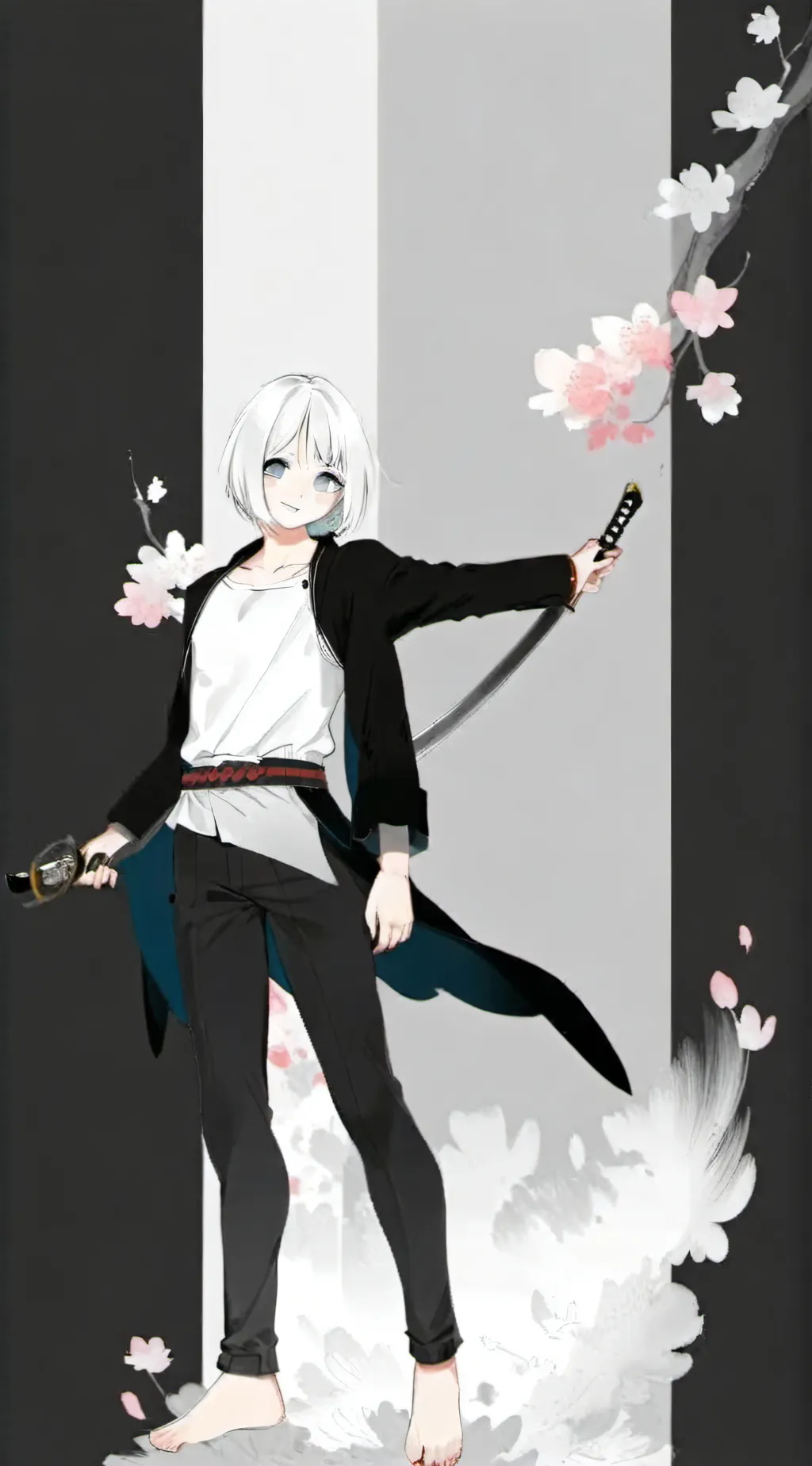 ai character: Sasuke  background